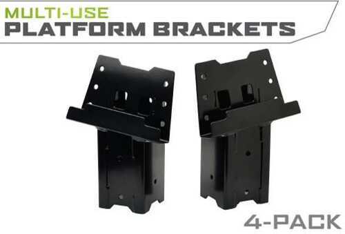 HME Products 4x4 Steel Blind Post Brackets 4-Pack HME-ELEV-4PK Fabric/Material: Heavy-Gauge Length: